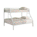 Morgan  Twin over Full White Bunk Bed image