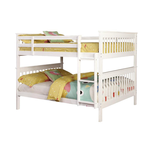 Chapman Traditional White Full over Full Bunk Bed image