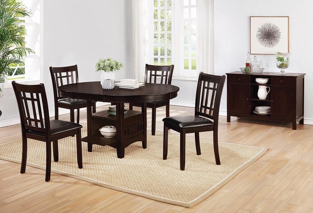 Lavon Transitional Warm Brown Dining Chair