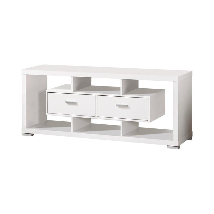 Modern White TV Console