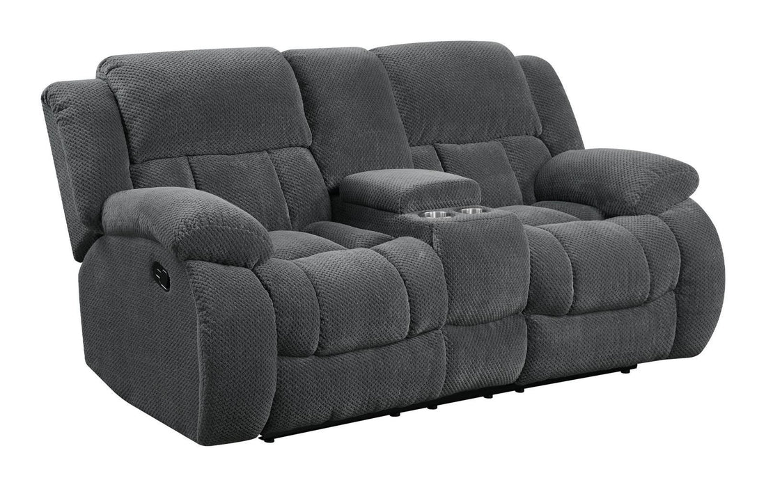 Weissman Grey Reclining Loveseat