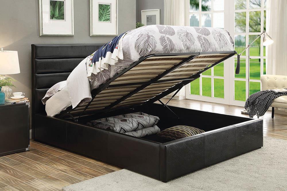 Riverbend Casual Black Full Storage Bed