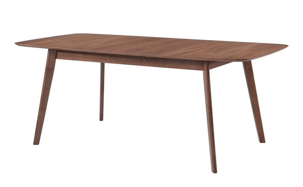 Redbridge Mid Century Modern Natural Walnut Dining Table