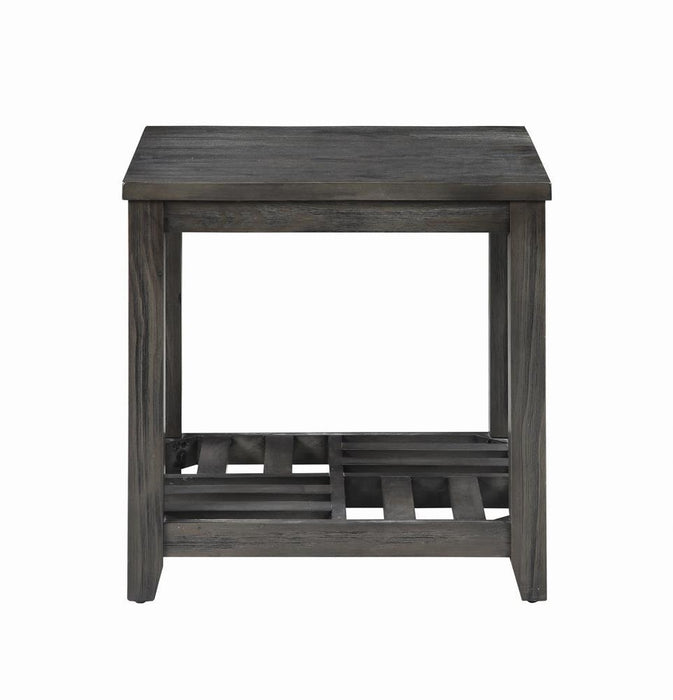 Rustic Grey Side Table