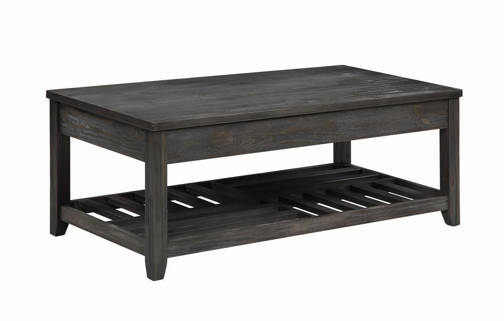 Rustic Grey Lift Top Coffee Table