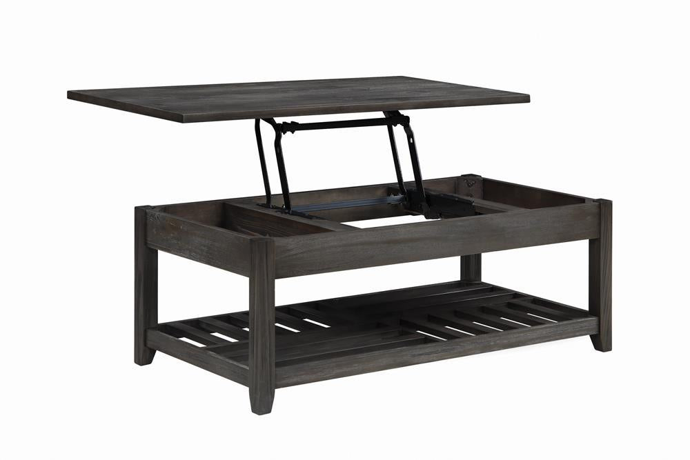 Rustic Grey Lift Top Coffee Table