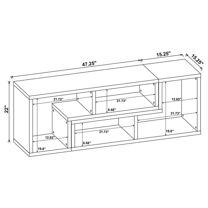 G800329 Contemporary Cappuccino Bookcase