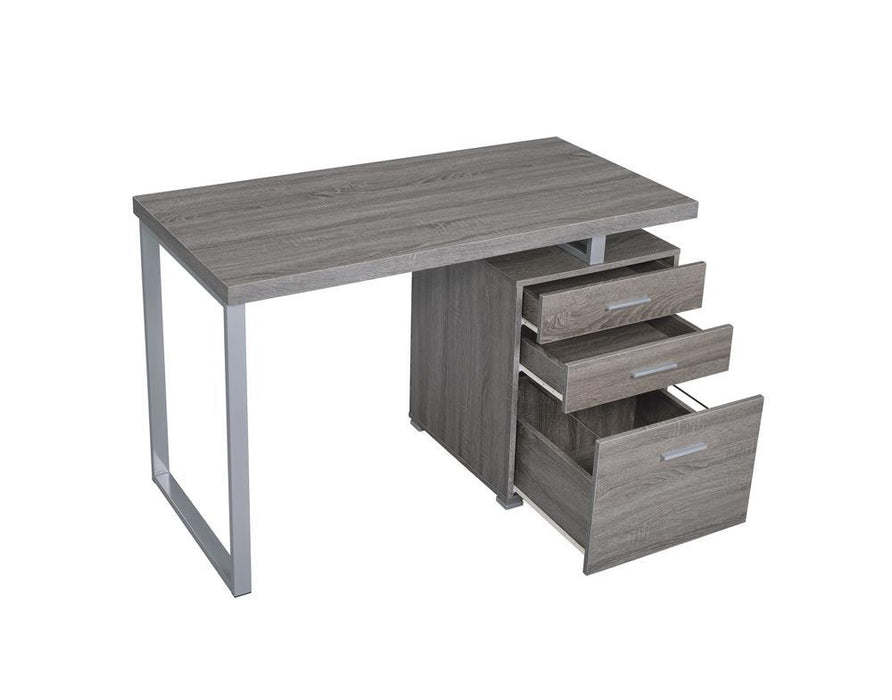 G800520 Contemporary Weathered Grey Writing Desk