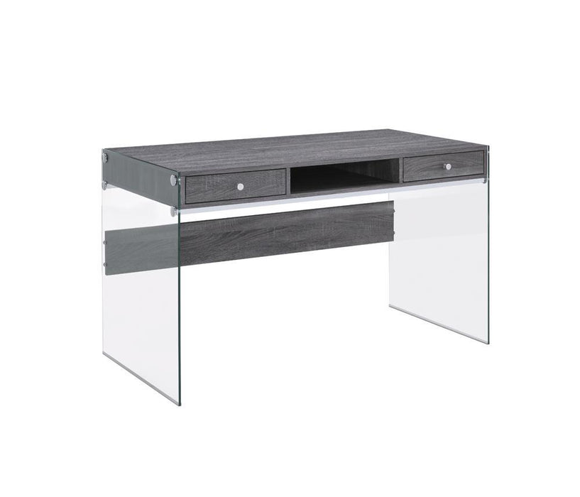 G800818 Contemporary Weathered Grey Writing Desk