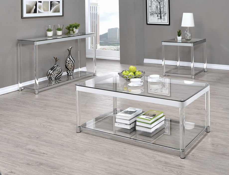 G720748 Contemporary Chrome Side Table