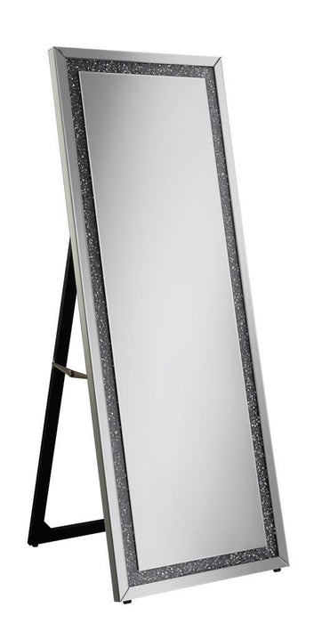 Silver Standing Cheval Mirror