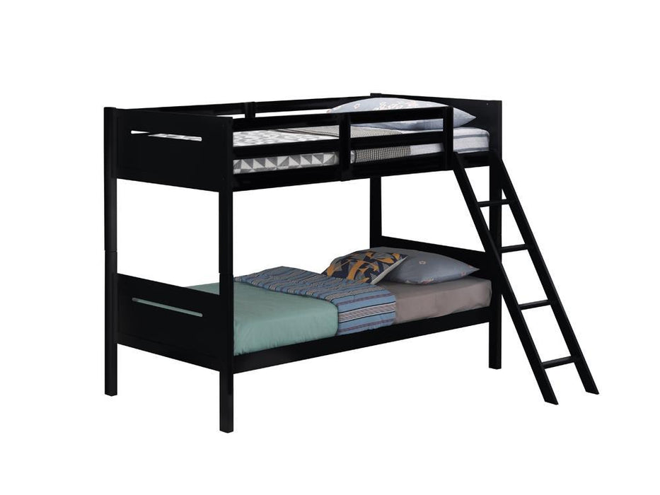 405051BLK TWIN/TWIN BUNK BED