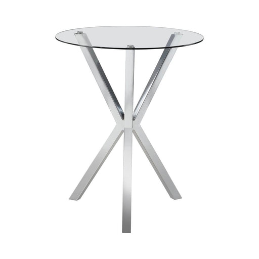 G100186 Contemporary Chrome Bar Height Table image