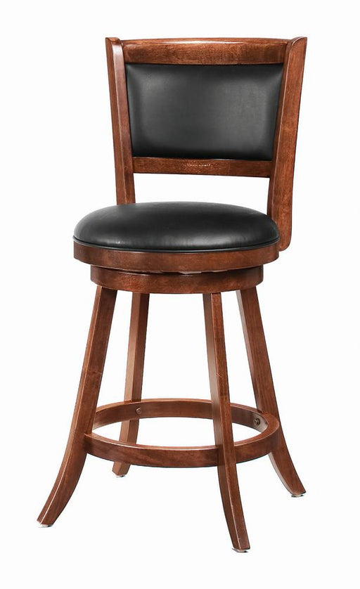 Transitional Chestnut Swivel Counter Stool image