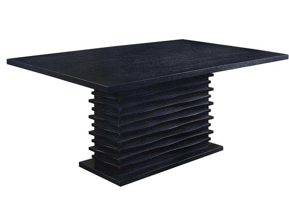 Stanton Contemporary Black Rectangular Dining Table image