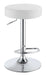 Modern White Adjustable Bar Stool image