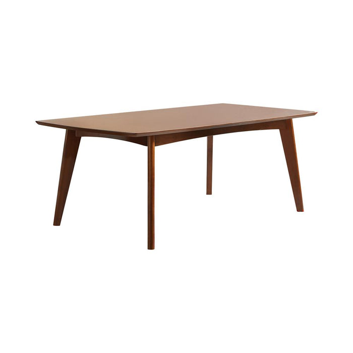 Malone Mid Century Modern Dark Walnut Dining Table image