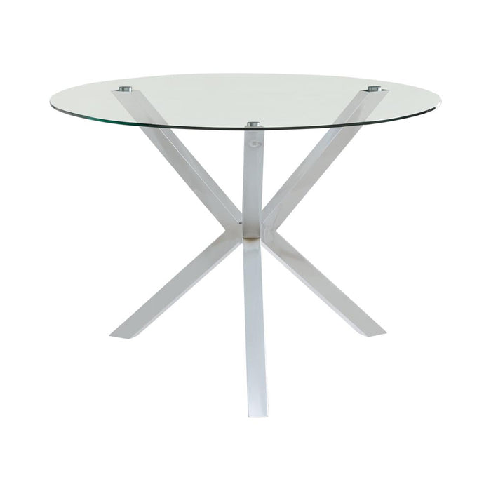 Vance Contemporary Chrome Dinette Table image