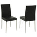 Vance Black and Chrome Dining Chair image