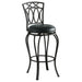 G122060 Casual Black Metal Bar Stool image