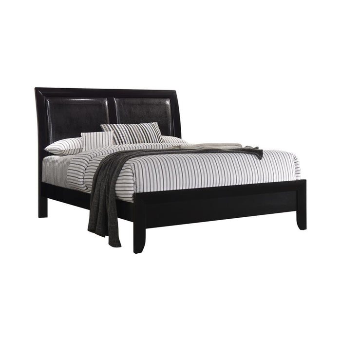 Briana Black Transitional King Bed image