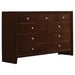 Serenity Rich Merlot Nine Drawer Dresser image