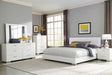 Felicity Contemporary White and High Gloss California King Five Piece Set image