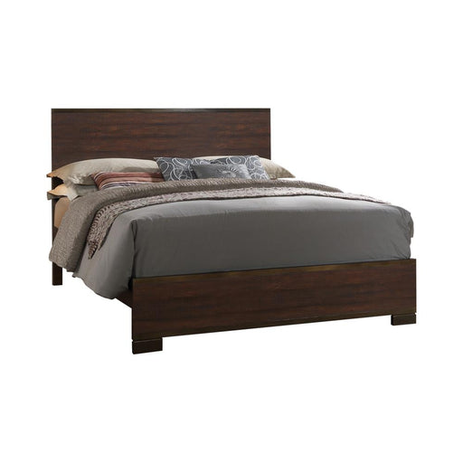 Edmonton Transitional Rustic Tobacco Queen Bed image