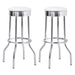 Cleveland Contemporary White Bar Height Stool image