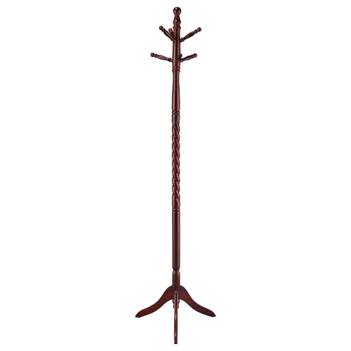 Traditional Merlot Twisted Post Coat Rack image