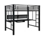 G460023 Contemporary Black Metal Loft Bed image