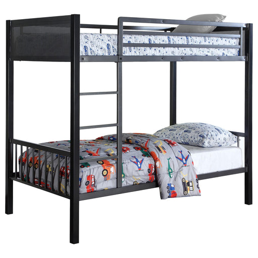 Meyers Traditional Grey Twin over Twin Bunk Bed image