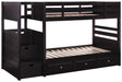 Elliott Transitional Cappuccino Twin over Twin Bunk Bed image