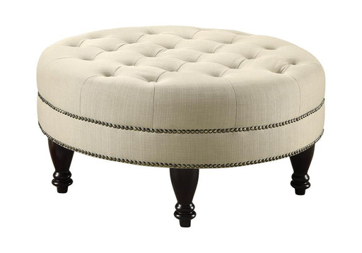 Traditional Round Cocktail Ottoman image