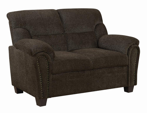 Clementine Casual Brown Loveseat image