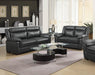 Arabella Brown Faux Leather Two Piece Living Room Set image