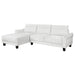 Caspian Upholstered Curved Arms Sectional Sofa image