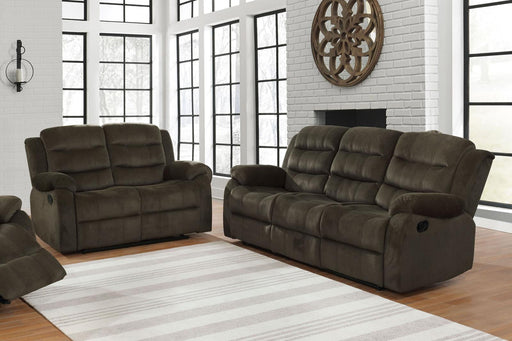Rodman Chocolate Reclining Two Piece Living Room Set image