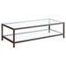 G720228 Contemporary Black Nickel Coffee Table image