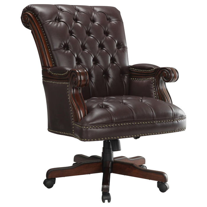G800142 Transitional Dark Brown Office Chair image